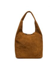 Calvin Klein Torebka Slouchy Suede Leather Medium Bag LV04F3597G Brązowy. Brązowe torebki klasyczne damskie Calvin Klein, ze skóry, bez dodatków. Za 1,099.00 zł.