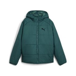 Młodzieżowa dwustronna kurtka ocieplana PUMA Cold Green. Zielona kurtki damskie Puma, m, bez wzorów, bez kaptura. Za 262.99 zł.