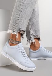 Niebieskie Sneakersy Turning Away. Niebieskie obuwie sportowe casual damskie Renee. Za 69.99 zł.