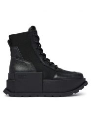 United Nude Trzewiki Roko Combat 1104501165 Czarny. Czarne botki damskie United Nude, z materiału, bez obcasa, bez zapięcia. Za 1,579.00 zł.