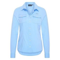 Koszula jeździecka techniczna damska HV Polo Joline. Niebieskie koszule damskie HV POLO, l, bez wzorów, z materiału, klasyczne, bez kołnierzyka, bez ramiączek. Za 256.50 zł.
