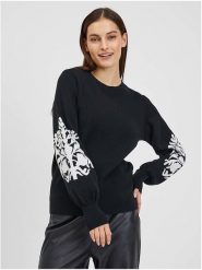 Orsay Sweter w kolorze czarnym rozmiar: S. Czarne swetry klasyczne damskie Orsay, s, bez kołnierzyka. Za 91.77 zł.