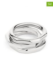 Liebeskind Pierścionki (3 szt.) w kolorze srebrnym rozmiar: 54. Szare pierścionki damskie Liebeskind, srebrne. Za 208.33 zł.