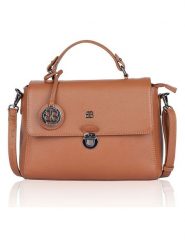 Bellicci Skórzana torebka w kolorze jasnobrązowym - 29 x 22 x 10 cm rozmiar: onesize. Brązowe torebki klasyczne damskie Bellicci, z materiału, przez ramię, bez dodatków. Za 217.99 zł.