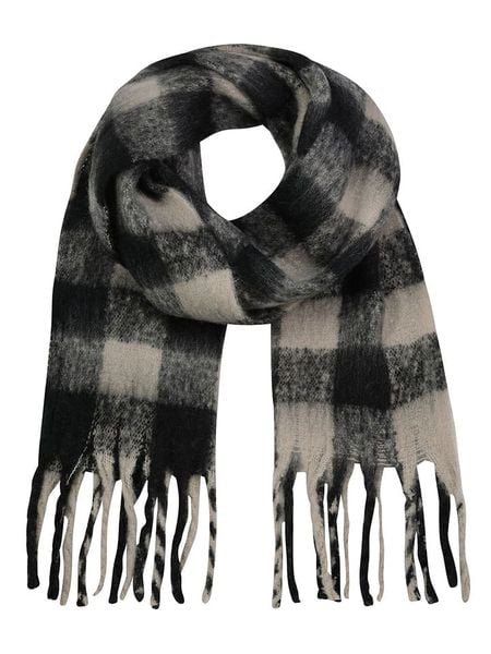 Eight2Nine Szal w kolorze czarno-beżowym rozmiar: onesize. Brązowe szaliki damskie Eight2Nine, bez wzorów, z materiału. Za 96.14 zł.