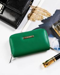 Portfel damski 4U Cavaldi ABT-04-BL zielony. Zielone portfele damskie 4U Cavaldi, bez wzorów, ze skóry ekologicznej. Za 19.99 zł.