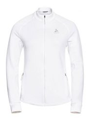 Odlo Kurtka polarowa "Berra" w kolorze białym rozmiar: XL. Białe kurtki sportowe damskie ODLO, s, bez wzorów, z materiału, bez kaptura. Za 254.74 zł.