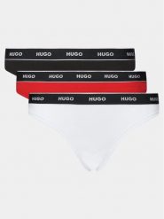 HUGO Komplet stringów Triplet Thong 50480150 Kolorowy. Komplety bielizny Hugo, bez wzorów, z bawełny. Za 109.99 zł.