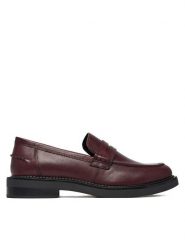 Geox Lordsy D Serilda D56WYE 43 C7357 Bordowy. Czerwone półbuty damskie Geox, bez wzorów, ze skóry, bez obcasa, bez zapięcia. Za 499.99 zł.
