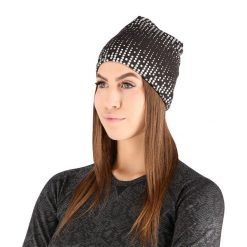 Czapka odblaskowa uniwersalna Nils OCN0478. Czarne czapki damskie NILS, bez wzorów. Za 29.00 zł.