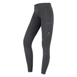 Damskie legginsy jeździeckie z pełną przyczepnością ELT Ella. Szare legginsy damskie ELT, bez wzorów, z elastanu. Za 306.50 zł.