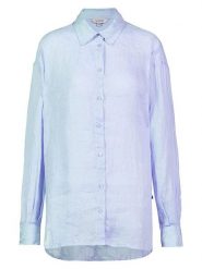 Herrlicher Lniana koszula w kolorze błękitnym rozmiar: XL. Niebieskie koszule damskie Herrlicher, xl, bez wzorów, ze lnu, bez kołnierzyka, bez ramiączek. Za 223.46 zł.