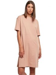 Urban Classics Sukienka w kolorze beżowym rozmiar: L. Brązowe sukienki damskie Urban Classics, bez wzorów, z bawełny, bez ramiączek. Za 56.79 zł.