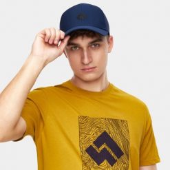 Czapka z daszkiem Alpinus Porto. Niebieskie czapki z daszkiem damskie Alpinus, bez wzorów. Za 49.00 zł.