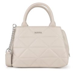 Torebka Badura. Brązowe kuferki damskie Badura, bez wzorów, bez dodatków. Za 199.99 zł.