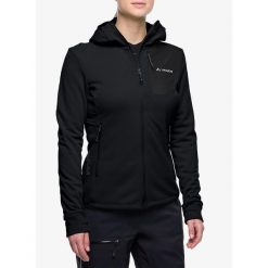 Bluza polarowa damska Vaude Monviso Fleece Jacket III. Czarne bluzy damskie Vaude, bez wzorów, z polaru, bez kaptura. Za 379.49 zł.