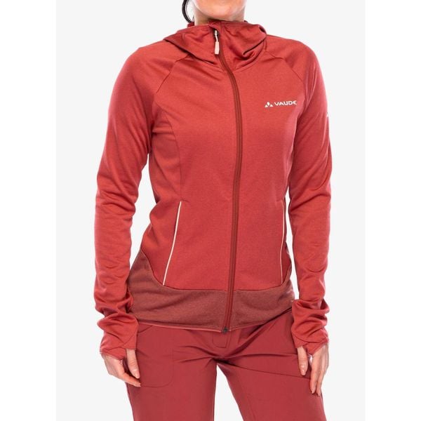 Bluza polarowa damska Vaude Tekoa Fleece Jacket II. Czerwone bluzy damskie Vaude, m, bez wzorów, z polaru, bez kaptura. Za 293.99 zł.