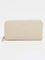 Victor & Hugo Paris Skórzany portfel "Kaya" w kolorze kremowym - 19,5 x 10,5 x 2 cm rozmiar: onesize. Brązowe portfele damskie Victor & Hugo Paris, bez wzorów, z materiału. Za 130.99 zł.