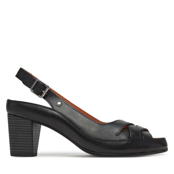 Sandały Pikolinos. Czarne sandały damskie Pikolinos, bez wzorów, bez obcasa, na słupku, bez zapięcia. Za 629.99 zł.