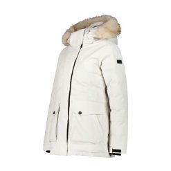 Kurtka przeciwdeszczowa damska CMP Parka Zip Hood. Białe kurtki damskie CMP, s, bez wzorów, bez kaptura. Za 599.99 zł.