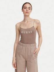 Guess Body O5RM11 KBBU1 Brązowy Regular Fit. Brązowe body i gorsety Guess, z aplikacjami, z syntetyku. Za 154.99 zł.