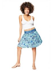 Aller Simplement Spódnica w kolorze turkusowo-niebieskim rozmiar: 34-40. Niebieskie spódnice damskie Aller Simplement, bez wzorów, mini. Za 43.99 zł.