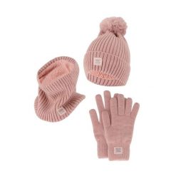 Damski Zimowy Zestaw Termiczny - Czapka + Rękawiczki + Komin - Różowy. Czerwone czapki damskie HEAT KEEPER, na zimę, bez wzorów, z poliesteru. W wyprzedaży za 177.72 zł.