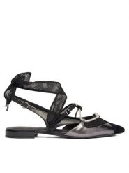 PINKO Czółenka Gianira 30 SD0547 P003 Czarny. Czarne czółenka damskie Pinko, bez wzorów, ze skóry, bez obcasa. Za 1,079.00 zł.