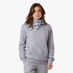 Bluza treningowa kobieca Swedemount Training Logo Hood II szybkoschnąca. Niebieskie bluzy damskie SWEDEMOUNT, bez zapięcia, do biegania. Za 199.99 zł.