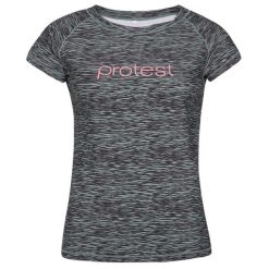 Koszulka z filtrem UV damska Protest PRTICATU, rashguard. Szare bluzki damskie Protest, xs, bez wzorów, bez kołnierzyka, bez ramiączek. W wyprzedaży za 115.00 zł.