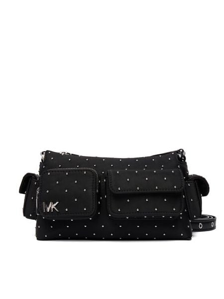 MICHAEL Michael Kors Torebka 32R6SM3C5C Czarny. Czarne listonoszki damskie MICHAEL Michael Kors, bez wzorów, ze skóry, bez dodatków. Za 989.99 zł.