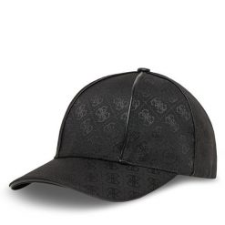 Czapka z daszkiem Guess. Czarne czapki z daszkiem damskie Guess, z aplikacjami. Za 139.99 zł.