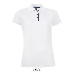Damska koszulka polo Sol's Performer. Białe koszulki damskie SOL'S, s, bez wzorów, bez kołnierzyka, bez ramiączek. Za 125.50 zł.
