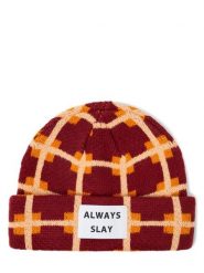 Verb To Do czapka z dzianiny Kobiety Sztuczne włókno czerwony|pomarańczowy, ONE SIZE. Brązowe czapki damskie Verb To Do, bez wzorów, z dzianiny. Za 89.95 zł.