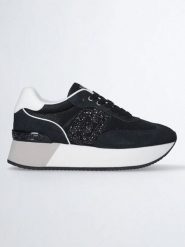 Liu Jo Sneakersy w kolorze czarno-białym rozmiar: 39. Białe obuwie sportowe damskie Liu Jo, z materiału, bez zapięcia. Za 321.39 zł.