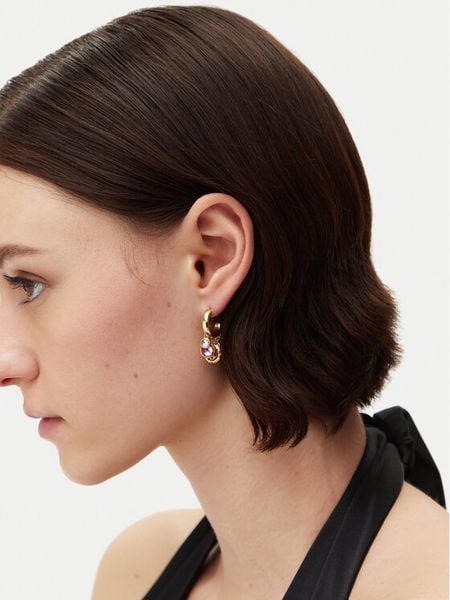 Guess Kolczyki JUBE05 095JW Złoty. Żółte kolczyki damskie Guess, metalowe. Za 199.99 zł.