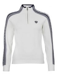 Peak Mountain Sweter "Adomino" w kolorze kremowym rozmiar: M. Brązowe swetry klasyczne damskie Peak Mountain, m, bez kołnierzyka. Za 244.45 zł.