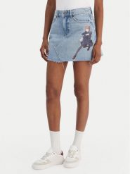 HUGO Spódnica jeansowa Gadele 50557549 Niebieski Regular Fit. Niebieskie spódnice damskie Hugo, xl, bez wzorów, z bawełny. Za 549.99 zł.