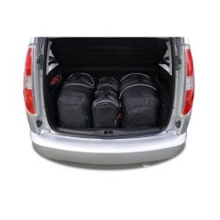 Torby Do Bagażnika Skoda Roomster 2006-2015 4Szt Kjust. Czarne torby podróżne KJUST, bez wzorów. Za 1,203.00 zł.