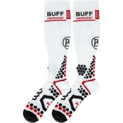 Skarpety BUFF KIRYL KNEE-LENGHT SOCKS WHITES-WHITE-S. Białe skarpetki damskie Buff, bez wzorów. Za 119.90 zł.