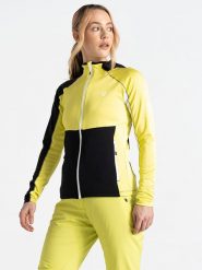 Dare 2b Kurtka sportowa "Convey II" w kolorze żółto-czarnym rozmiar: 42. Czarne kurtki sportowe damskie Dare 2b, bez wzorów, z materiału, bez kaptura. Za 143.95 zł.