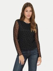ONLY Bluzka Siena 15362924 Czarny Regular Fit. Czarne bluzki damskie Only, m, bez wzorów, z syntetyku, bez kołnierzyka, bez ramiączek. Za 109.99 zł.