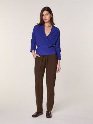 Rodier Wełniany sweter w kolorze niebieskim rozmiar: XL. Niebieskie swetry klasyczne damskie Rodier, xl, z wełny, bez kołnierzyka. Za 295.99 zł.