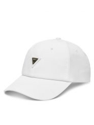 Guess Czapka z daszkiem V4YZ01 WG982 Biały. Białe czapki z daszkiem damskie Guess, z aplikacjami, z materiału. Za 129.99 zł.