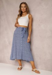 Niebieska Spódnica Salaphanise. Niebieskie spódnice damskie Renee, l, bez wzorów, midi. Za 34.99 zł.