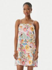 Seafolly Sukienka letnia Beach Bohème 55773-DR Kolorowy Regular Fit. Sukienki damskie Seafolly, bez wzorów, ze lnu, bez ramiączek. Za 509.99 zł.