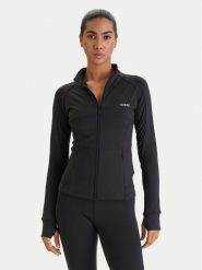 Guess Bluza V6RP15 KD952 Czarny Slim Fit. Czarne bluzy damskie Guess, xl, z aplikacjami, z syntetyku, bez kaptura. Za 349.99 zł.