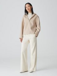 OPUS Kurtka przejściowa w kolorze beżowym rozmiar: 42. Brązowe kurtki damskie Opus, bez wzorów, z wełny, bez kaptura. Za 266.03 zł.