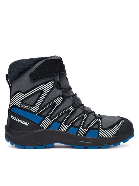 Salomon Śniegowce Xa Pro V8 Winter Waterproof L47857400 Szary. Szare buty zimowe chłopięce Salomon, z materiału, bez zapięcia. Za 399.99 zł.