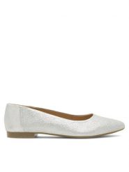 Lasocki Baleriny RST-KAJA-28 Srebrny. Szare balerinki damskie Lasocki, bez wzorów, ze skóry. Za 149.99 zł.